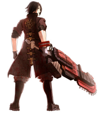 Man holding large object sword - his hand and a sword free wallpaper for tablet