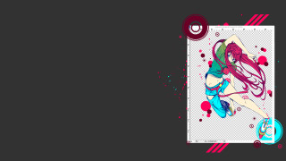 Dancing woman long hair colorful - color scheme free wallpaper