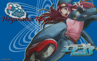 Girl pinkshirt bluebg neogeo keyart - neogeo free wallpaper