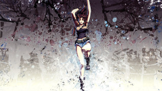 Woman dancing water arms up - bill sienkiewicz free wallpaper