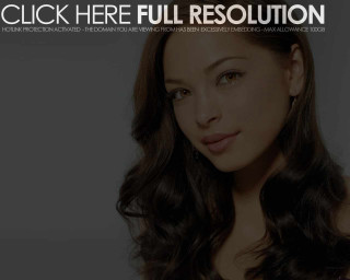 Woman long hair black dress 38 - realistic free wallpaper