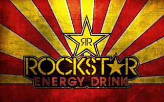 Rockstar energy drink sign starburst - energetic free wallpaper