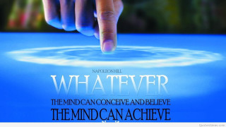 Person pointing blue object quote - a quote below free wallpaper