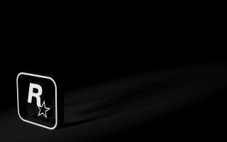 Black white square button letter - side and a star free wallpaper