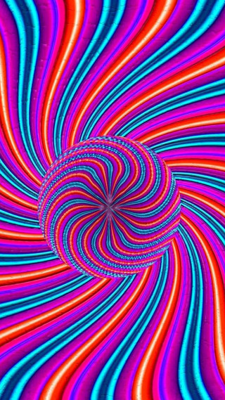 Colorful psychedelic swirl black hole - psychedelic free wallpaper for mobile
