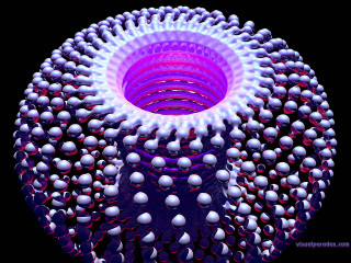 Large object balls black background - a purple center free wallpaper