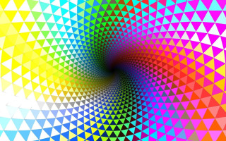 Colorful background spiral design center - op art free wallpaper