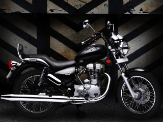 Motorcycle parked wall black white - the front free wallpaper for desktop