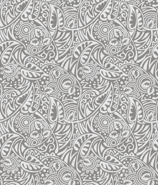 Gray white paisley pattern swirls - a gray background free wallpaper for tablet