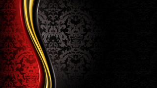 Black red wallpaper gold stripe - oil free wallpaper