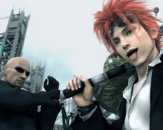 Red haired man microphone formal - black jacket free wallpaper