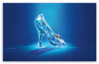 High heeled shoe crystal heel - floating free wallpaper
