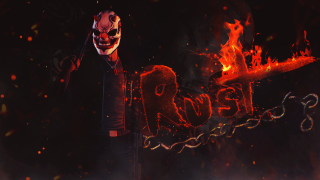 Man mask knife fire robel - fan art free wallpaper