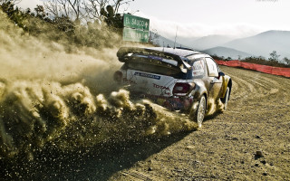 Rally car dirt field sign - a dirt field free wallpaper