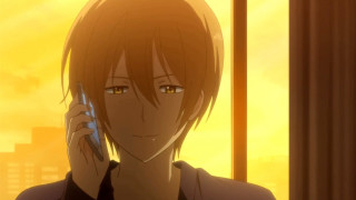 Man talking cellphone window city - a cell phone in front free wallpaper