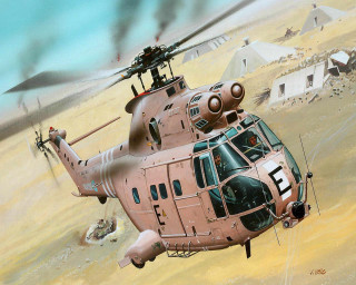 Pink helicopter desert tents man - dave dorman free wallpaper
