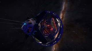 Space station galaxy star black - dynamic camera angle free wallpaper