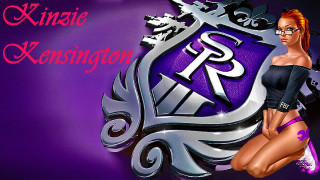 Woman bikini purple silver logo - beatrice huntington free wallpaper for desktop