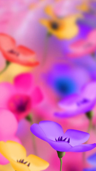 Flowers grass pink blur bokeh - the grass free wallpaper for mobile