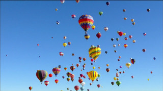Hot air balloons sky field - christo free wallpaper
