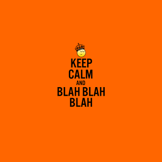 Keep calm cartoon character poster - conceptual free wallpaper for tablet