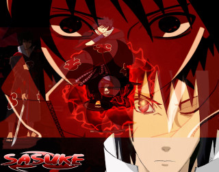 Anime character red black backgrounds - abstract art free wallpaper