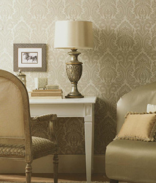 Chair table lamp room wallpapered - enguerrand quarton free wallpaper for tablet