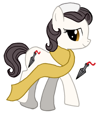 Cartoon white pony yellow cape - a cartoon free wallpaper for mobile