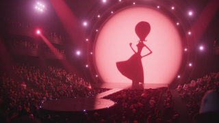 Woman dress stage crowd large - stage free wallpaper