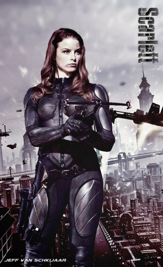 Futuristic woman suit gun cityscape - futuristic free wallpaper for mobile