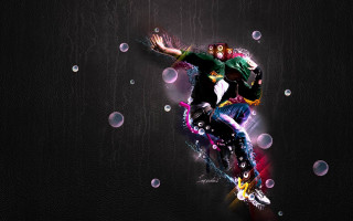 Man skateboard air bubbles black - a skateboard free wallpaper