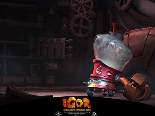 Cartoon character machinery room clock - les automatiste free wallpaper