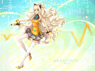 Cartoon character blonde hair yellow - fantasy style free wallpaper