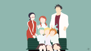 Group people bench woman standing - one woman free wallpaper