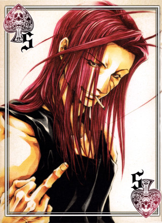 Red hair woman face piercings - tarot card free wallpaper for mobile