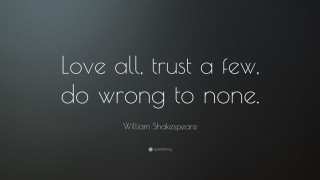 Shakespeare love trust quote black 2 - jagged free wallpaper