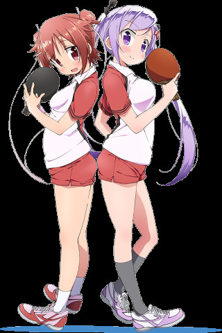 Anime girls football hands game - their hand free wallpaper for mobile