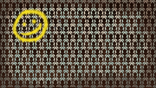 Yellow smiley face brown background 2 - a yellow smiley face free wallpaper