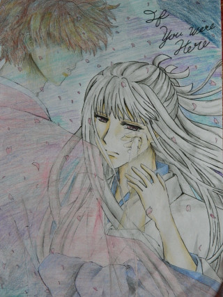 Woman long hair man long - a drawing of a woman free wallpaper