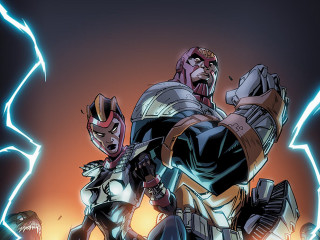 Cartoon two men lightning black - a lightning background free wallpaper