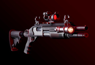 Gun red light barrel cobra - gun free wallpaper for desktop