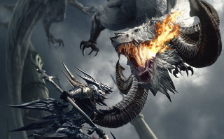 Dragon attack demon sword mouth - a dragon free wallpaper for desktop