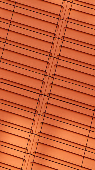 Bird perched red roof red - david chipperfield free wallpaper for mobile