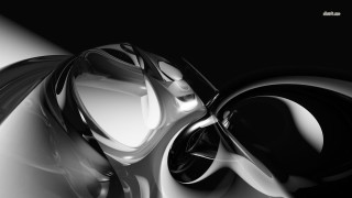 Futuristic black white photo background - ambient occlusion free wallpaper