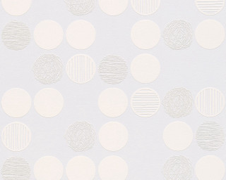 White wall circles background stripe - kinetic pointillism free wallpaper