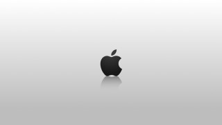 Apple logo white background reflection - a reflection free wallpaper for desktop