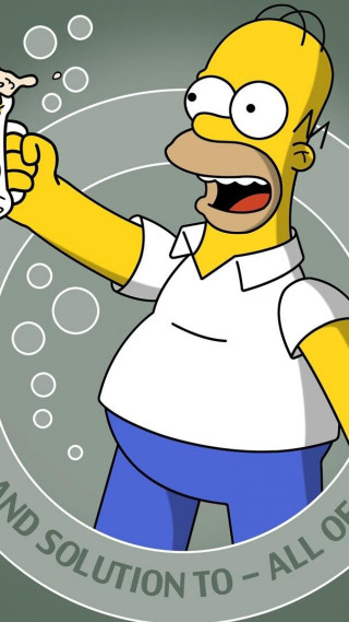 Cartoon character beer glass bottle - a cartoon character holding free wallpaper for mobile