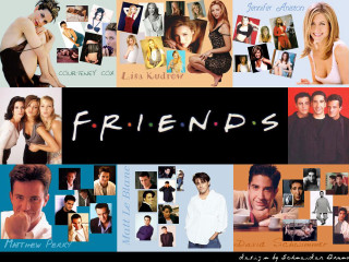 Friends collage man woman background - else alfelt free wallpaper