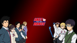 Group people red background sket - a group of people free wallpaper for desktop