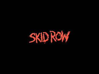 Skid row red text black - album cover free wallpaper